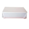 thumbnail image 1 of White and Gold Table Cloth 54x108 Inch Plastic Table Cloth Disposable Engagement Party, 1 of 5