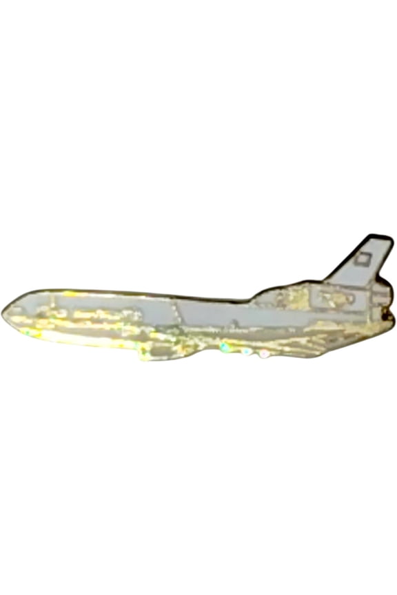 White & Gold USAF Spaceplane Hat, Lapel, Brooch Pin, U.S. Air Force Aerospace Pin