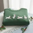 thumbnail image 1 of White Golden Retriever Embroidered Sweatshirt, Golden Mama Crewneck, Dog Mom Shirt, Holiday Golden Dog Sweater, Christmas Gifts, 1 of 4