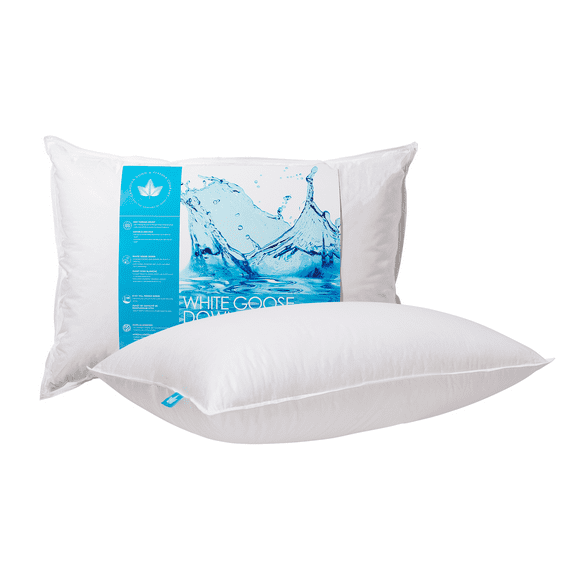 White Goose Down Pillow - Soft Support - Standard Size