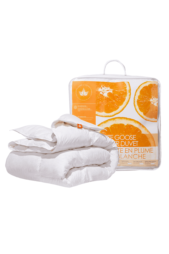 White Goose Feather Comforter - All Season - Twin Size