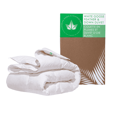 White Goose Feather & Down Comforter - Regular Weight - Queen Size