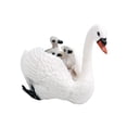 thumbnail image 1 of White Goose Model Ornament, Solid Wild Figurine With Baby Realistic Simulation Animal & Educational, 1 of 6