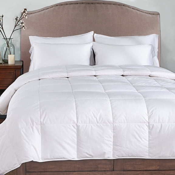 White Goose Nano Down and Feather Blanket - Twin