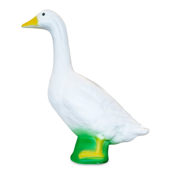 White Goose Plastic Indoor/Outdoor Figurine,7" Tall
