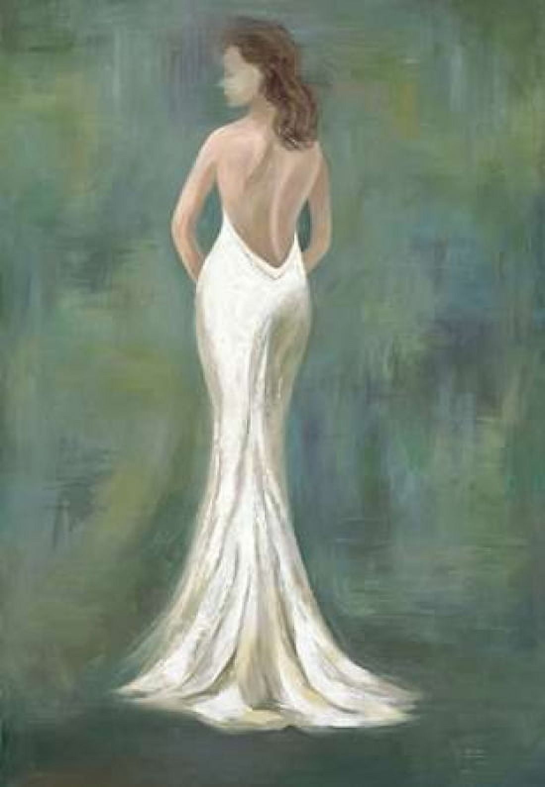 White Gown Canvas Art - Art Atelier Alliance (20 x 28)
