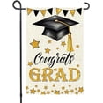 thumbnail image 1 of White Graduation Garden Flag 12x18 Inch, Double Sided Congrats Grad Yard Flag, Class of 2026 Outdoor Lawn Porch Patio Decoration, Fade and Weather Resistant, 1 of 5