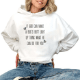 thumbnail image 1 of White Graphic Hoodie Sweatshirt Christian Faith Inspirational Funny Quote Women S-2XL, 1 of 5