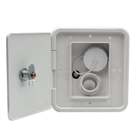 White Gravity/ Fill Dish Lock Keys for RV Trailer Camper Caravans