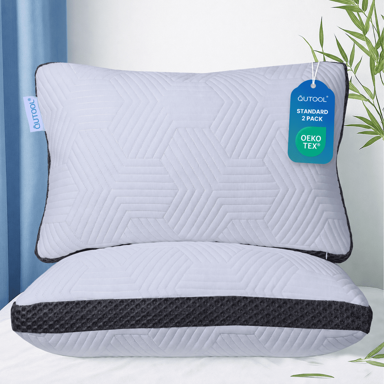 Bed Pillows 2 Pack, Soft Comfortable Sleeping Pillows, Shr