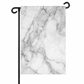 White Gray Garden Flag 28x40 Inch Abstract Art Marble Texture Modern Simple Double Sided Small Decorative Garden Flags for Outside, Outdoor Yard Porch Lawn Decoration