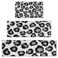 thumbnail image 1 of White and Gray Of Leopard Print Kitchen Rugs Sets Of 3,Kitchen Runner Rugs Non Skid Washable,Decorative Kitchen Floor Mats for Kitchen,Sink,Laundry,17"x30"+ 17"x47" + 17"x59", 1 of 6