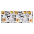 thumbnail image 1 of White Gray Photo Frame Daisy Sunflower Pattern Kitchen Rug Mat,Kitchen Runner Rugs Non Skid Washable,Decorative Kitchen Floor Mats for Kitchen,Sink,Laundry,17"X47", 1 of 5