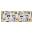thumbnail image 1 of White Gray Photo Frame Daisy Sunflower Pattern Kitchen Rug Mat,Kitchen Runner Rugs Non Skid Washable,Decorative Kitchen Floor Mats for Kitchen,Sink,Laundry,17"x47.2", 1 of 7