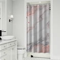 thumbnail image 1 of White Gray Red Marble Pattern Shower Curtain 36"x72" ,Bathroom Decorative Shower Curtains Set with 12 Hooks,Modern Waterproof Washable Shower Curtain, 1 of 6