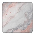 thumbnail image 1 of White Gray Red Marble Pattern Square Fitted Tablecloth with Elastic Edge,Square Table Cover,Washable Elastic Table Cover for Home Kitchen Party Decor 36"x36", 1 of 6
