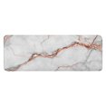 thumbnail image 1 of White Gray Rose Gold Marble Pattern Kitchen Rug Mat,Kitchen Runner Rugs Non Skid Washable,Decorative Kitchen Floor Mats for Kitchen,Sink,Laundry,17"x47.2", 1 of 7