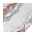 thumbnail image 1 of White Gray Rose Gold Marble Pattern Square Tablecloth,Waterproof Square Table Cover,Wipeable Spillproof Washable Table Cover for Home Kitchen Party Decor 42"X42"(107x107cm), 1 of 6