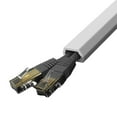 thumbnail image 1 of White/Gray Wall Cord Hider Cable Guard PVC Trunking Power Wire Line Slot for Organized Home Office Freely Trimming, 1 of 12