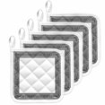 thumbnail image 1 of White Greek Key Pot Holders for Kitchen Heatproof Potholder, 5 Pack Geometric Greece Ancient Farmhouse Geo Hot Pads Multipurpose Oven Pads Cloth Potholders Trivet for Cooking Baking, 1 of 8