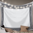 thumbnail image 1 of White Greek Key Small Tapestry for Bedroom Wall Hanging Tapestry,Geometric Greece Ancient Farmhouse Geo Ceiling Backdrop Tapestries Poster Blanket Wall Decor for Teens Room Living Room Dorm 23" x 28", 1 of 8