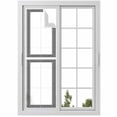 thumbnail image 1 of White Greek Key Window Privacy Film, Geometric Greece Ancient Farmhouse Geo Static Cling UV Sun Blocking Heat Control Window Tint, Non-Adhesive One Way Windows Privacy Cover 17.7''x78.7'', 1 of 7