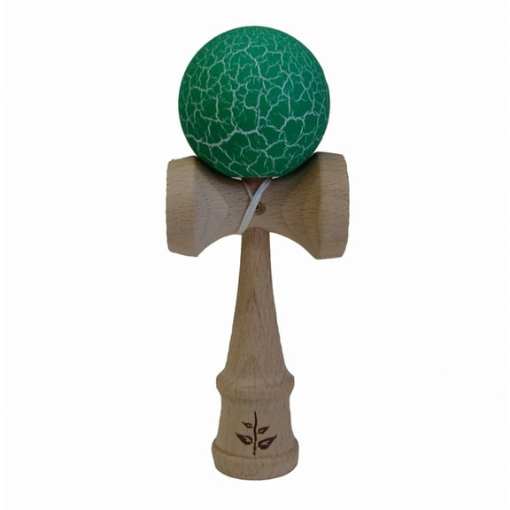 White/Green Crackle Kendama