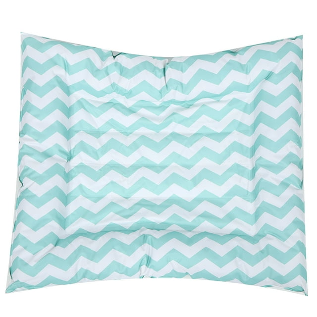 White Green Square Gel Summer Pet Ice Cushion Cooling Mat Waterproof