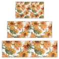 thumbnail image 1 of White Green Stem Sunflower Pattern Kitchen Rugs Sets Of 3,Kitchen Runner Rugs Non Skid Washable,Decorative Kitchen Floor Mats for Kitchen,Sink,Laundry,17"x30"+ 17"x47" + 17"x59", 1 of 6
