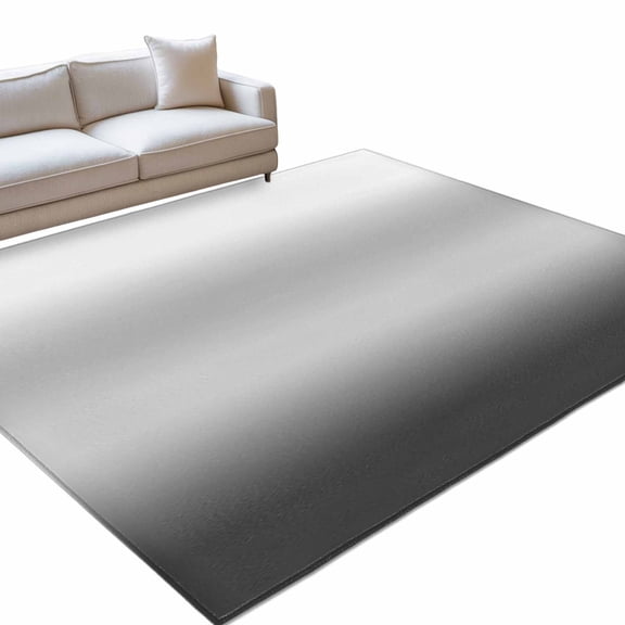 White and Grey Gradient Area Rugs 6x9ft Minimalist Dark Grey Ombre Modern Art Floor Rug&nbsp;Non Slip Low Pile Ultra Soft Throw Carpet for Entryway Indoor Entrance Kitchen Bathroom