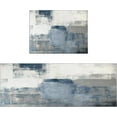 thumbnail image 1 of White and Grey Kitchen Rugs and Mats Sets of 2,Abstract Art Kitchen Decoration Non-Slip Absorbent Mats for Sink Waterproof Runner Rug for Laundry Room,17x24+17x48inch, 1 of 5