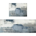 thumbnail image 1 of White and Grey Kitchen Rugs and Mats Sets of 2,Abstract Art Kitchen Decoration Non-Slip Absorbent Mats for Sink Waterproof Runner Rug for Laundry Room,17x30+17x48inch, 1 of 6