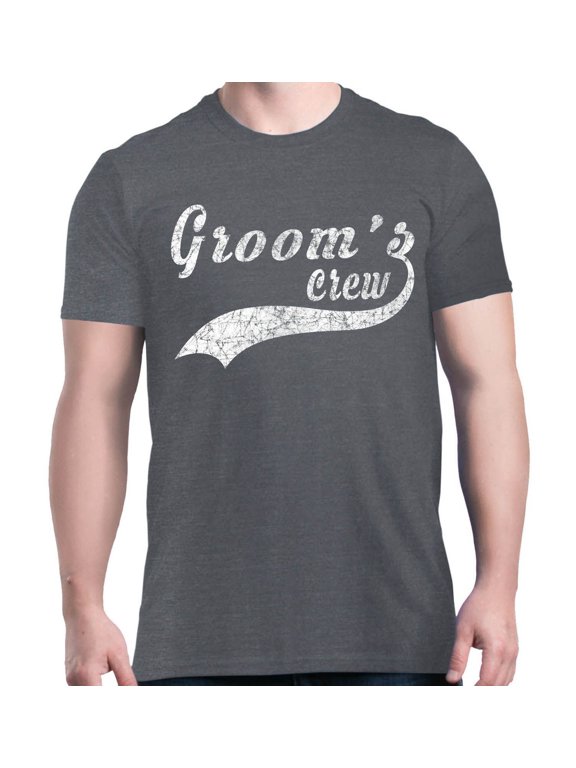 White Groom's Crew Marriage Wedding Bachelor Party Celebration Style With Classic Appeal Shirts, Size S-5XL