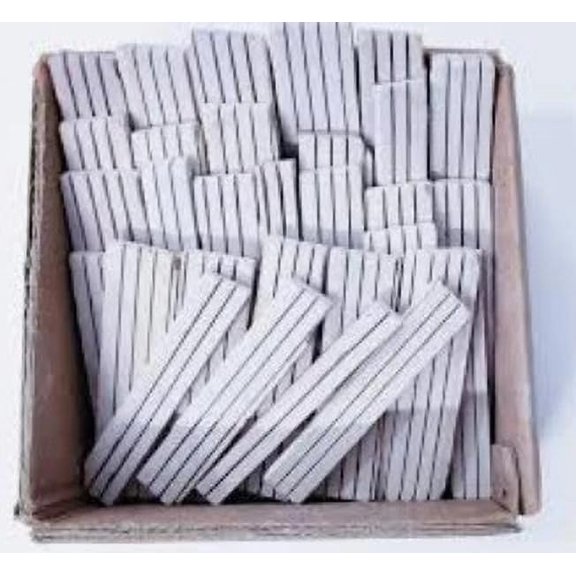 White Grooved Slate Crumbs | Natural Earthy Stone Tukda Sticks For Writing, Craft, Educational Use