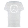 thumbnail image 1 of White Grunge Peace Symbol Tee Men's -Image by Shutterstock, 1 of 2