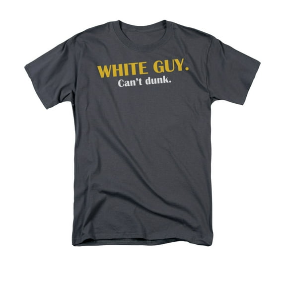 White Guy. Can't Dunk. Humorous Funny Saying Adult T-Shirt