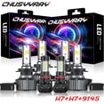 thumbnail image 1 of White H7+H7 LED Headlight 9006 Fog Light Bulbs Kits For Mercedes-Benz C230 2002，Pack of 6, 1 of 12