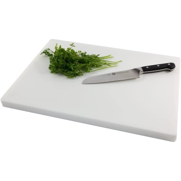 White HDPP Cutting Board 20"L x 15"W, 1" Thick, NSF Certified
