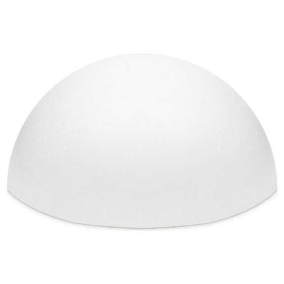 Juvale Half Sphere Foam Ball - Versatile DIY Craft Supply - Easy Customization of Foam Balls for Crafts & Art Supply for Floral Arrangements - Pack of 1, 12 x 12 x 6 in, White