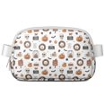 thumbnail image 1 of White Halloween Pumpkin Skull Bat Pattern Cute Fanny Packs for Women,Travel Waterproof Crossbody Fanny Bags Waist Purse for Women Anti Theft Adjustable Strap for Running Travel Cycling, 1 of 4