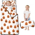 thumbnail image 1 of White Halloween Pumpkins Toddler Nap Mats for Kids Preschool,50"x20" Sleeping Mat Bag or Kids,Toddler Sleeping Bag,Toddler Nap Mat or Daycare, 1 of 6