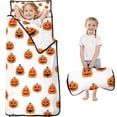 thumbnail image 1 of White Halloween Pumpkins Toddler Nap Mats for Kids Preschool,60"x20" Sleeping Mat Bag or Kids,Toddler Sleeping Bag,Toddler Nap Mat or Daycare, 1 of 6