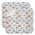 thumbnail image 1 of White Halloween Skull Pumpkin Spider Pattern Dish Drying Mat for Kitchen 1 Pack, Ultra Absorbent Microfiber Dishes Drainer Mats,16"x18", 1 of 6