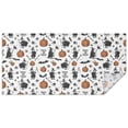 thumbnail image 1 of White Halloween Witch Pumpkin Pattern Rectangle Tablecloth 60"x120",Waterproof Polyester Rectangle Table Cloth, Wipeable Spillproof Polyester Tablecloth for Dining, Camping, Indoor and Outdoor, 1 of 6