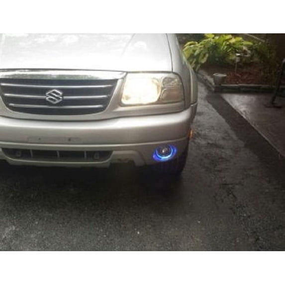 White Halo Fog Lamps Driving Lights Kit For 2001-2006 Suzuki XL-7