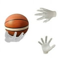 thumbnail image 1 of White Handmade Safe Wall Mounted Basketball Display Stand Handmade Shaped Ball Rack Storage with Screws Wall Mounted Hand Held Display Stand for Basketball, Soccer Ball, Volleyball and More, 1 of 6