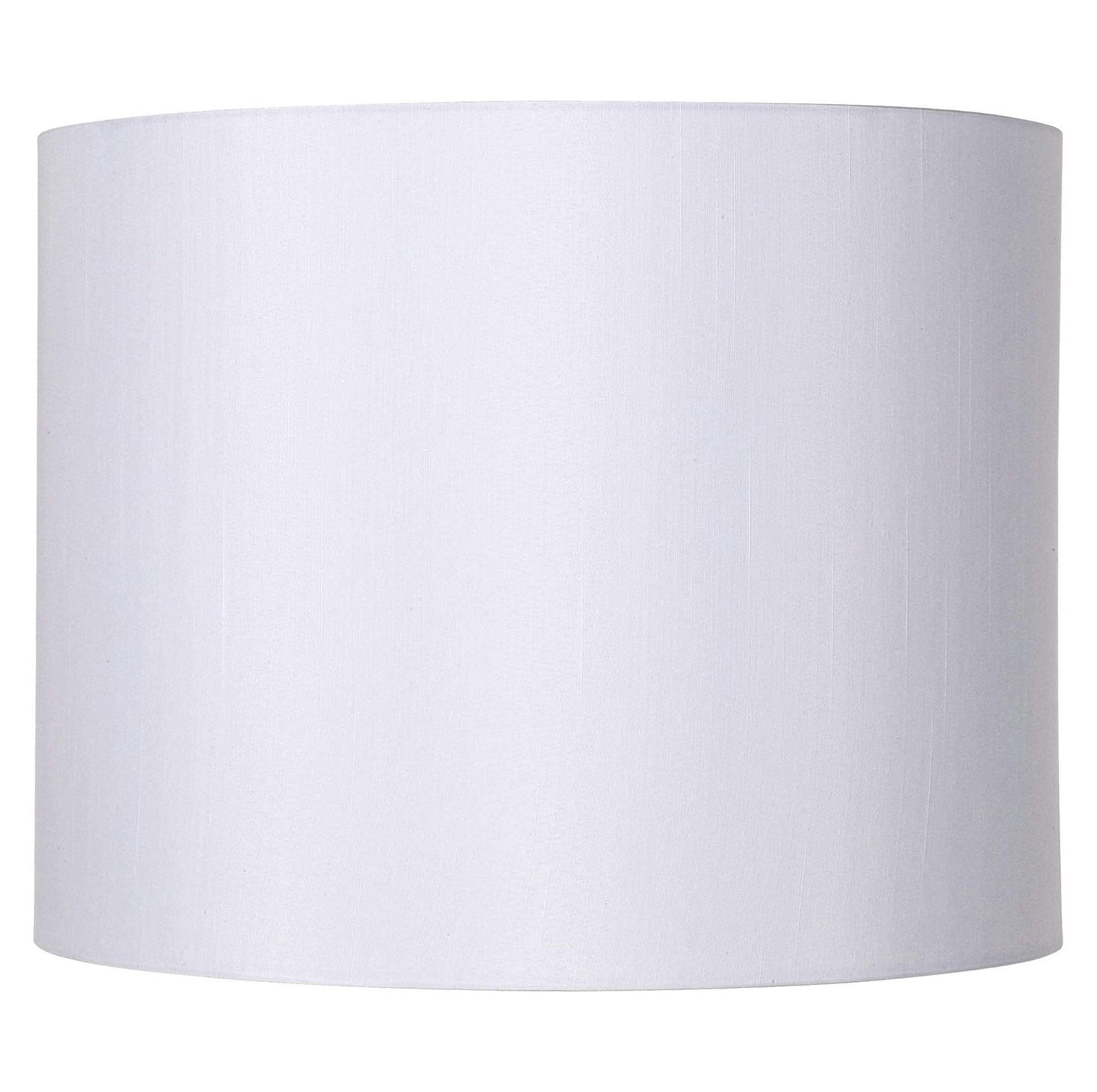 Elegant White Polyester Drum Lamp Shade 14"x14"x11"