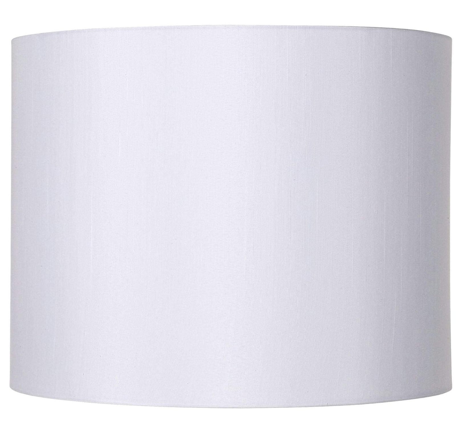 Elegant White Polyester Drum Lamp Shade 14"x14"x11"