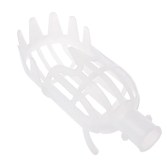 White Harvesting Basket For Fruit Picking In Garden And Orchard Made Of Sturdy Material For Repeated Use