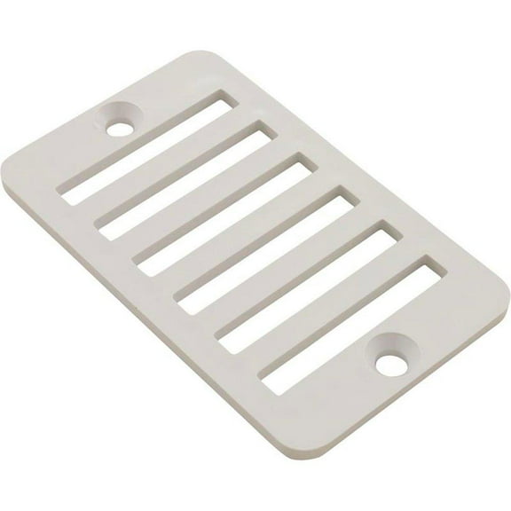 The Pool Supply Shop White Hayward Deck Drain Rectangular Grate with Screws